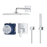 Grohe Eurocube - Sprchový set s batériou pod omietku, 31 cm, chróm