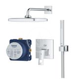 Grohe Eurocube - Sprchový set s batériou pod omietku, 25 cm, 1 prúd, chróm