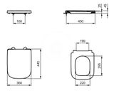 Ideal Standard i.Life B - WC doska wrapover, SoftClose, biela