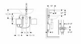 Geberit Brenta - Elektronická termostatická umývadlová batéria, sieťové napájanie, chróm