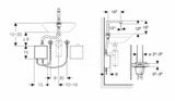 Geberit Brenta - Elektronická termostatická umývadlová batéria, batériové napájanie, chróm