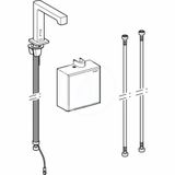 Geberit Brenta - Elektronická termostatická umývadlová batéria, batériové napájanie, chróm