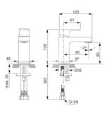 Ideal Standard Edge - Umývadlová batéria Slim Piccolo, chróm