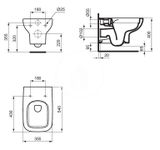 Ideal Standard i.Life A - Závesné WC RL+, Rimless, biela