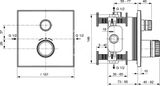 Ideal Standard CeraTherm Navigo - Termostatická sprchová batéria pod omietku, Magnetic Grey