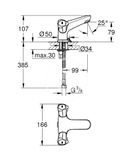 Grohe Costa L - Umývadlová batéria, chróm