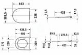 Duravit Soleil by Starck - WC doska, SoftClose, biela