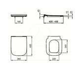 Ideal Standard i.Life B - WC doska, biela