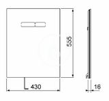 Tece TECElux - Horná sklenená doska s elektronickým ovládaním splachovania, čierne sklo