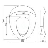 Alcadrain WC dosky - WC doska detská, biela