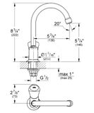 Grohe Costa S - Umývadlový ventil, chróm