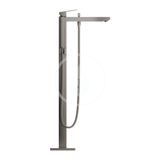 Grohe Eurocube - Vaňová batéria do podlahy, s príslušenstvom, kefovaný Hard Graphite