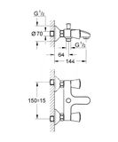 Grohe Costa S - Vaňová batéria, chróm