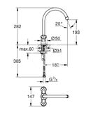 Grohe Costa L - Drezová batéria, chróm