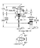 Grohe Costa L - Umývadlový ventil, chróm