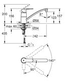 Grohe Eurostyle Cosmopolitan - Drezová batéria, chróm