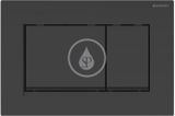Geberit Duofix - Set predstenovej inštalácie, klozetu Gaia a dosky softclose, tlačidlo Sigma30, matná čierna/čierna