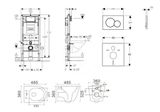 Geberit Duofix - Set predstenovej inštalácie, klozetu Gaia a dosky softclose, tlačidlo Sigma01, lakovaný matný chróm