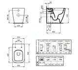 Ideal Standard i.Life B - Stojace WC, bezbariérové, vario odpad, RimLS+, biela