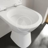 Villeroy &amp; Boch ViCare - Stojace WC, zadný odpad, Rimless, CeramicPlus, alpská biela