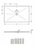 Villeroy &amp; Boch Subway Infinity - Sprchová vanička 90x140 cm, Anti-Slip, alpská biela