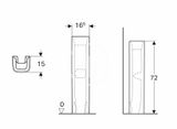 Geberit Selnova - Stĺp k umývadielku, biela