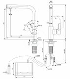 Ideal Standard Gusto - Drezová batéria s dávkovačom mydla, chróm