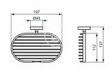 Ideal Standard IOM - Mydlovnička drôtená s držiakom, hodvábna čierna