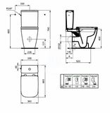 Ideal Standard i.Life B - Splachovacia nádrž, bočné napúšťanie, biela