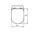 Ideal Standard Tesi - WC doska, SoftClose, hodvábna čierna