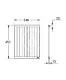 Grohe Príslušenstvo - Odkvapkávací rošt 45x35 cm, kefovaný Hard Graphite