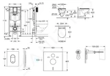 Grohe Solido+ - Set predstenovej inštalácie, klozetu, dosky Softclose a tlačidla Arena Cosmopolitan, chróm