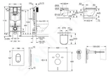 Grohe Solido+ - Set predstenovej inštalácie, klozetu, dosky Softclose a tlačidla Arena Cosmopolitan, chróm