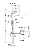 Duravit DuraStyle Basic - Umývadlová batéria s výpusťou, MinusFlow, chróm