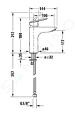 Duravit DuraStyle Basic - Umývadlová batéria, FreshStart, chróm