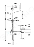 Duravit DuraStyle Basic - Umývadlová batéria s výpusťou, MinusFlow, chróm