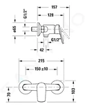 Duravit DuraStyle Basic - Sprchová batéria, chróm