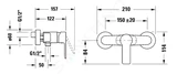 Duravit A.1 - Sprchová batéria, chróm