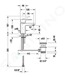 Duravit Manhattan - Umývadlová batéria s výpusťou, MinusFlow, chróm