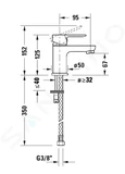 Duravit A.1 - Umývadlová batéria, chróm