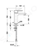 Duravit A.1 - Umývadlová batéria, chróm