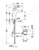 Duravit DuraStyle Basic - Umývadlová batéria s výpusťou, chróm