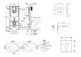 Grohe Rapid SL - Set predstenovej inštalácie, klozetu Gaia a dosky softclose, tlačidlo Skate Cosmopolitan, chróm