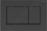 Geberit Duofix - Set predstenovej inštalácie, klozetu Gaia a dosky softclose, tlačidlo Sigma30, matná čierna/čierna