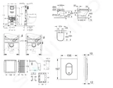 Grohe Rapid SLX - Set predstenovej inštalácie, klozetu, dosky SoftClose, tlačidla Arena Cosmopolitan a súpravy na vhadzovanie tabliet, alpská biela