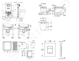 Grohe Rapid SLX - Set predstenovej inštalácie, klozetu, dosky SoftClose, tlačidla Even a súpravy na vhadzovanie tabliet, Triple Vortex, phantom black