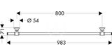 Axor Montreux - Držiak na osušku 80 cm, chróm