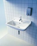 Duravit Starck 3 - Umývadlo, 50x36 cm, s prepadom, s otvorom na batériu, biela