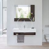 Duravit Vero - Umývadlo, 105x49 cm, s prepadom, s otvorom na batériu, biela