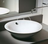 Duravit Starck 1 - Umývadlová misa, priemer 53 cm, s prepadom, biela